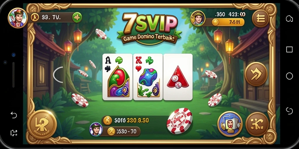 Gameplay seru dalam aplikasi Domino 7SVIP yang penuh tantangan.