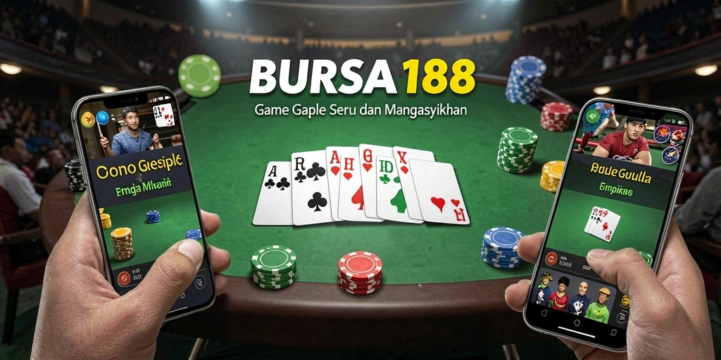 Tampilan gameplay seru dalam permainan Gaple BURSA188.