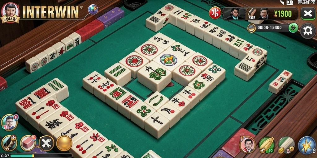 Tampilan menarik dari gameplay Mahjong yang menantang.
