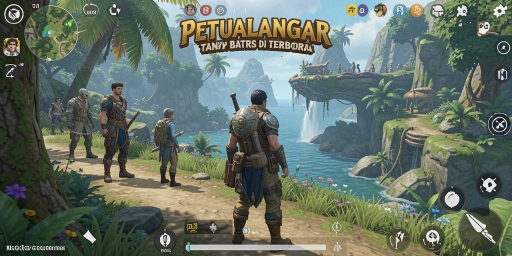Tangkapan layar RKGG menampilkan petualangan di dunia terbuka yang luas.