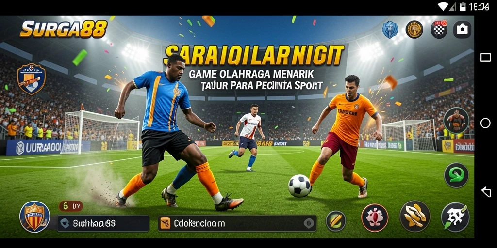 Tampilan gameplay menarik dari SURGA88 yang menampilkan berbagai olahraga.