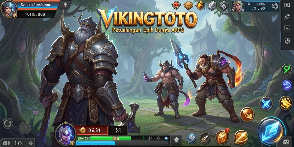 Gameplay seru VIKINGTOTO dalam aksi ARPG epik.